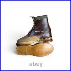 WW2 GERMAN GEBIRGSJÄGER BROWN MOUNTAIN TROOPS LEATHER ANKLE BOOTS, Made to size