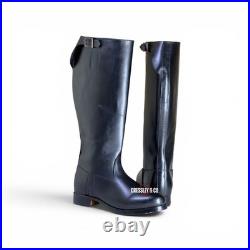 WW2 GERMAN HEER OFFIZIERSTIEFEL OFFICER JACKBOOT WITH BUCKLE STRAP, Made to Size WW2 GERMAN HEER OFFIZIERSTIEFEL OFFICER JACKBOOT WITH BUCKLE STRAP, Made to Size