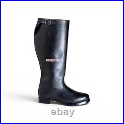 WW2 GERMAN HEER OFFIZIERSTIEFEL OFFICER JACKBOOT WITH BUCKLE STRAP, Made to Size WW2 GERMAN HEER OFFIZIERSTIEFEL OFFICER JACKBOOT WITH BUCKLE STRAP, Made to Size