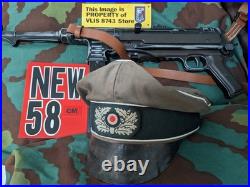 WW2 GERMAN HEER infantry of NCO CRUSHER CAP COMBAT USED LOOK