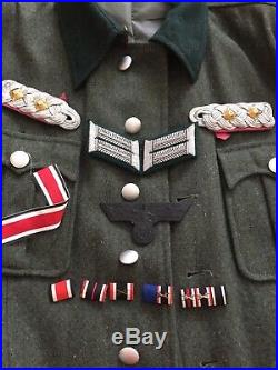 WW2 GERMAN M36 DEAL! Complete uniform, breeches, hat, shirt insignia DEAL