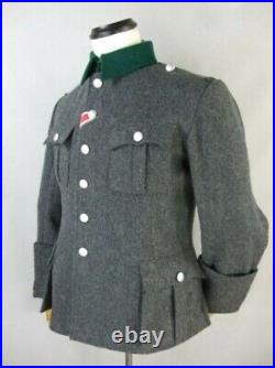 WW2 GERMAN M36 Officer Jacket Tunic Stone Grey Wool Jacket German Army 38-48