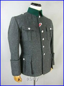 WW2 GERMAN M36 Officer Tunic Stone Grey Wool