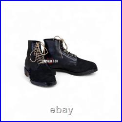 WW2 GERMAN M37 BLACK LOW BOOTS HOBNAIL SOLE MARCHING BOOTS REPRO, Made to Size