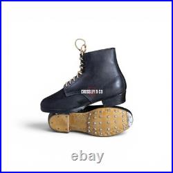 WW2 GERMAN M37 BOOTS BLACK DYED WITH ORIGINALS HOBNAILS, Made to Size