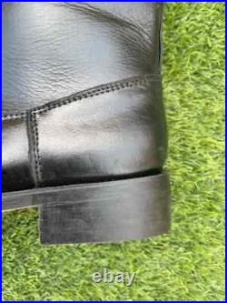 WW2 GERMAN OFFICER LEATHER BOOTS, MEN'S BLACK RIDING BOOTS All Size Available