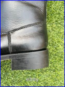 WW2 GERMAN OFFICER LEATHER BOOTS, MEN'S BLACK RIDING BOOTS All Size available