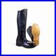 WW2 GERMAN OFFICER STYLE BLACK LEATHER RIDING BOOTS WITH V-CUT, Made to Size