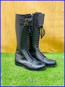 WW2 GERMAN SA KAMPFZEIT TALL OFFICER LEATHER BOOTS BLACK All Sizes available