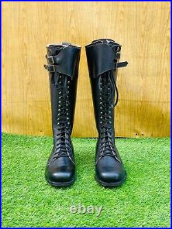 WW2 GERMAN SA KAMPFZEIT TALL OFFICER LEATHER BOOTS BLACK All Sizes available