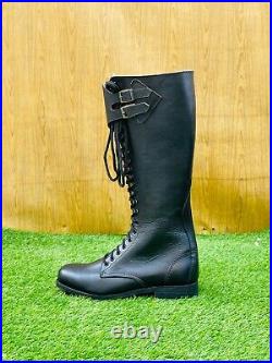 WW2 GERMAN SA KAMPFZEIT TALL OFFICER LEATHER BOOTS BLACK All Sizes available