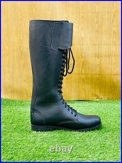 WW2 GERMAN SA KAMPFZEIT TALL OFFICER LEATHER BOOTS BLACK All Sizes available