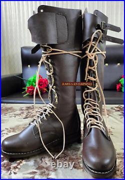 WW2 GERMAN SA KAMPFZEIT TALL OFFICER LEATHER BOOTS BROWN All Sizes available