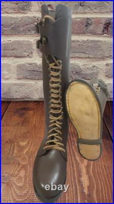 WW2 GERMAN SA KAMPFZEIT TALL OFFICER LEATHER BOOTS BROWN All Sizes available