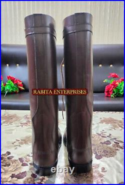 WW2 GERMAN SA KAMPFZEIT TALL OFFICER LEATHER BOOTS BROWN All Sizes available
