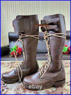 WW2 GERMAN SA KAMPFZEIT TALL OFFICER LEATHER BOOTS BROWN All Sizes available