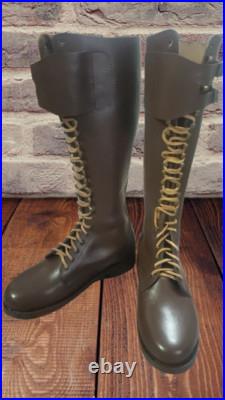 WW2 GERMAN SA KAMPFZEIT TALL OFFICER LEATHER BOOTS BROWN All Sizes available