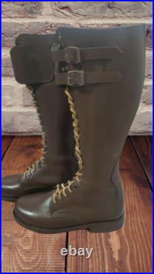 WW2 GERMAN SA KAMPFZEIT TALL OFFICER LEATHER BOOTS BROWN All Sizes available