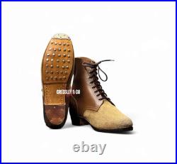 WW2 GERMAN TEXLED LOWBOOTS HOBNAIL SOLE MARCHING BOOTS REPRO, Made to Size