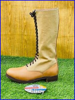 WW2 GERMAN TROPICAL DAK HIGH BOOTS, AFRICA KORPS HOBNAIL BOOTS All Sizes