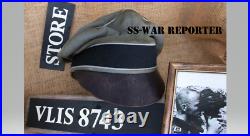 WW2 GERMAN WAFFEN-SS-WAR REPORTER SERVICE CAP (size59cm)