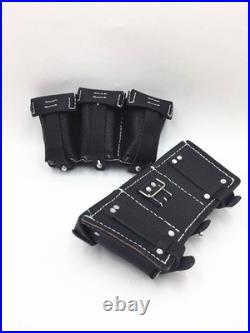 WW2 German 98K Soldier Leather Equipment Bag Set Belt Historical Replica Collect WW2 German 98K Soldier Leather Equipment Bag Set Belt Historical Replica Collect
