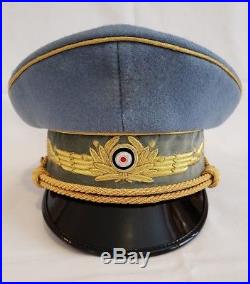 WW2 German Airforce Air Marshal Generals Officers Visor Hat Cap schirmmützen