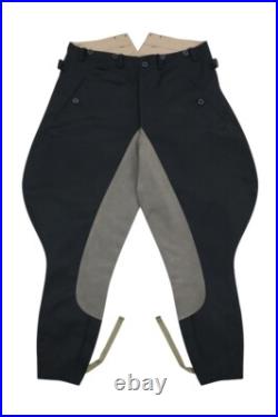 WW2 German Allgemeine Elite M32 Officer/General Black Gabardine Riding Breeches