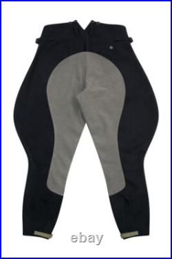 WW2 German Allgemeine Elite M32 Officer/General Black Wool Riding Breeches