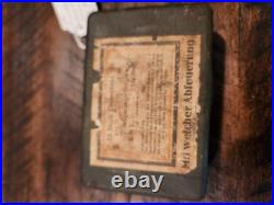 WW2 German Army BRENNZUNDER 24 Grenade Fuse Box. WWII historical Collection