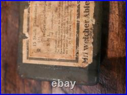 WW2 German Army BRENNZUNDER 24 Grenade Fuse Box. WWII historical Collection