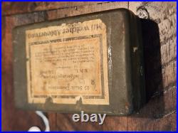 WW2 German Army BRENNZUNDER 24 Grenade Fuse Box. WWII historical Collection