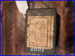 WW2 German Army BRENNZUNDER 24 Grenade Fuse Box. WWII historical Collection