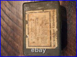 WW2 German Army BRENNZUNDER 24 Grenade Fuse Box. WWII historical Collection