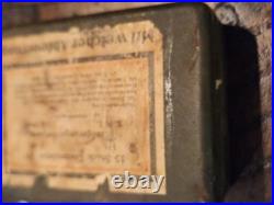 WW2 German Army BRENNZUNDER 24 Grenade Fuse Box. WWII historical Collection