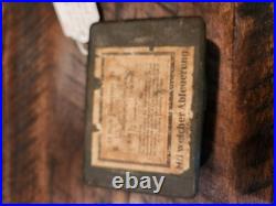 WW2 German Army BRENNZUNDER 24 Grenade Fuse Box. WWII historical Collection