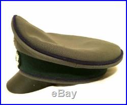 WW2 German Army Chaplins Officers Field Crusher Visor Hat Cap Schirmmutze