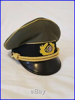 WW2 German Army Generals Officers Everyday Service Visor Hat Cap Schirmuttzen
