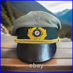 WW2 German Army HEER Field Marshal General Officers Crusher Visor Hat Cap Sz 60