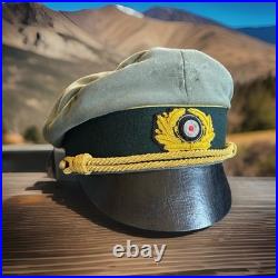 WW2 German Army HEER Field Marshal General Officers Crusher Visor Hat Cap Sz 60