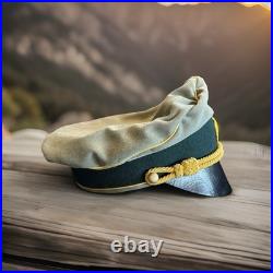 WW2 German Army HEER Field Marshal General Officers Crusher Visor Hat Cap Sz 60