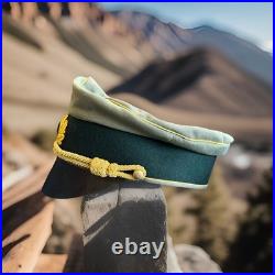 WW2 German Army HEER Field Marshal General Officers Crusher Visor Hat Cap Sz 60