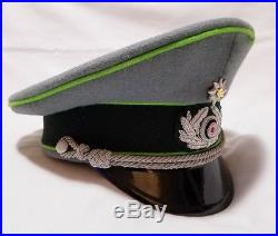 WW2 German Army Mountaineer Officers Parade Dress Visor Hat Cap Schirmmutze