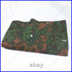 WW2 German Army Oakleaf Camo Zeltbahn Oak Camouflage Poncho with Straps