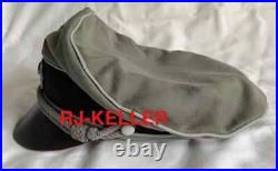 WW2 German Army Wehrmacht HEER Auxiliary Officers Crusher Visor Hat Cap Sz 59