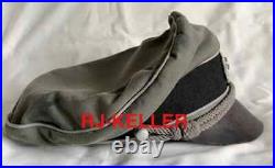WW2 German Army Wehrmacht HEER Auxiliary Officers Crusher Visor Hat Cap Sz 59