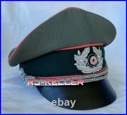 WW2 German Army Wehrmacht HEER Panzer Tankers Officers Crusher Visor Hat Cap