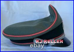 WW2 German Army Wehrmacht HEER Panzer Tankers Officers Crusher Visor Hat Cap