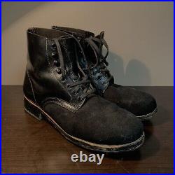 WW2 German Black Low Boot Size 10