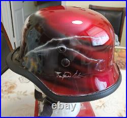 WW2 German Combat Helmet WWII M 35 restored
